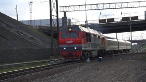 Тепловоз ТЭП70БС-186 с поездом "Восток"