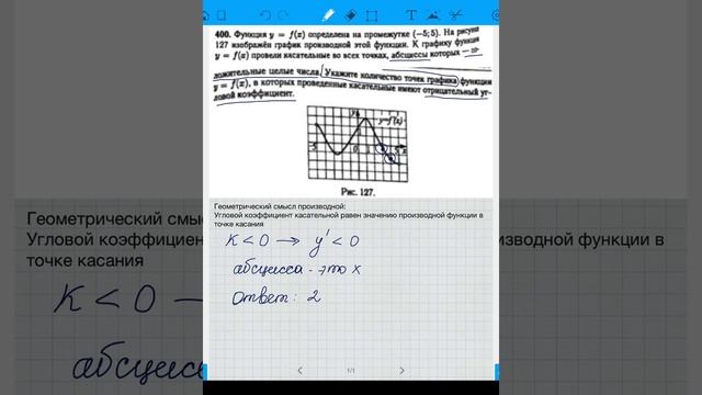 ЕГЭ номер 6. Производная. Геометрический смысл производной смотреть онлайн