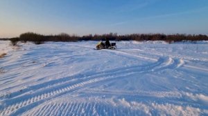В наледь на снегоходе. Ирбис СФ 200 и BRP Tundra 300