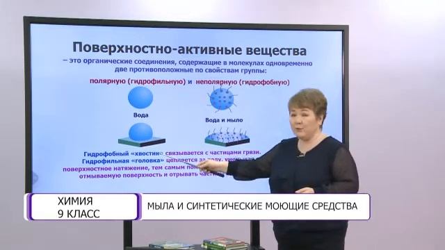 Химия. 9 класс. Мыла и синтетические моющие средства /14.05.2021/ смотреть онлайн