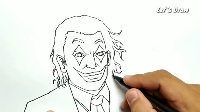 VERY EASY ! How to turn words JOKER into cartoon for kids / How to draw joker