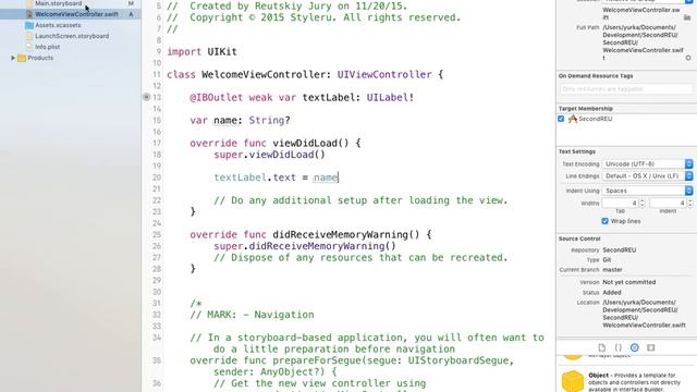 IT-Lab - Styleru. 2 занятие по iOS. РЭУ. смотреть онлайн