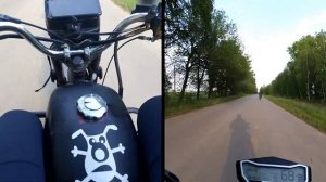 Максимальная скорость мопеда Альфа 110сс!
