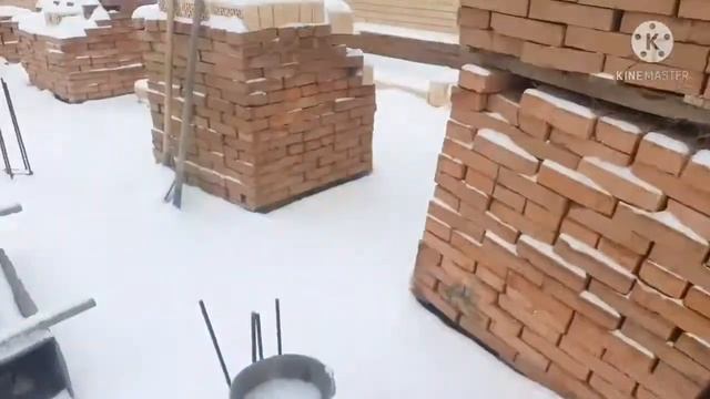 Работать под снегом.Ингущетия