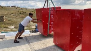 РАЗГРУЗКА ГАЗОБЛОКА на плиты перекрытия ВЫДЕРЖИТ ЛИ ПЛИТА?