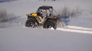 По снегу (вездеход  ХИЩНИК-19011)