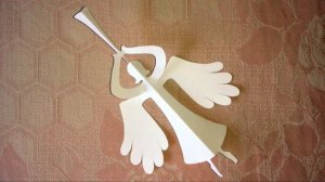 Как сделать Ангела из бумаги своими руками на Рождество Христово