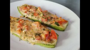 САМЫЙ СОЧНЫЙ РЕЦЕПТ! Кабачки под сыром и томатами. Запеченные кабачки с сыром. Рецепты из кабачков.