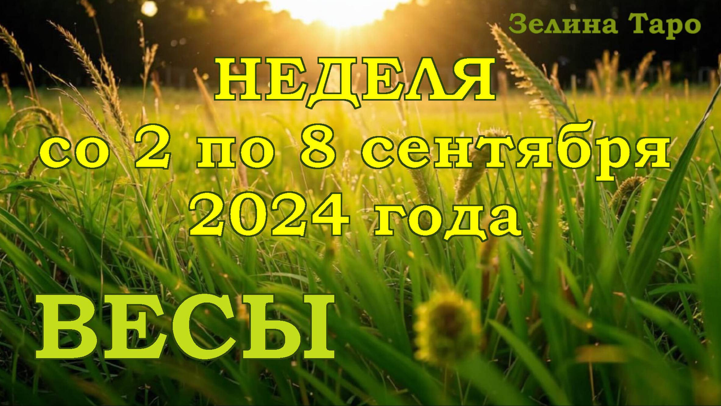 ВЕСЫ | ТАРО прогноз на неделю со 2 по 8 сентября 2024 года