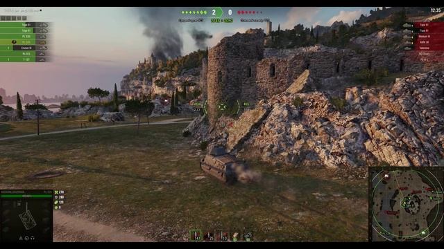 Pz.Kpfw. S35 739 (f). Премиальный СТ (Германия). Карта Рудники. №-1 смотреть онлайн