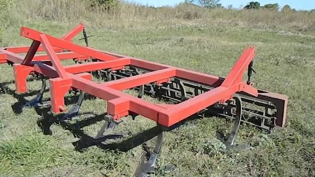 Самодельный культиватор КПЭ-3.2  Работа культиватора в поле.