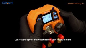 Elitech DMG-4B Digital Manifold Gauge App Control AC Gauges, Mechanical Manifold Gauge.