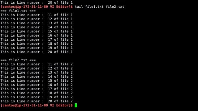 Linux: Linux Tail Command | Section 3.6