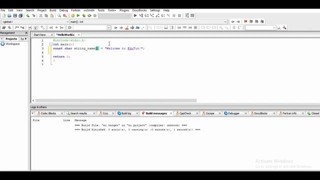 String Literals | C For Beginners | Edutut | Learn Easily in Tamil