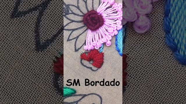 Hand Embroidery Flower Design Pattern, Needle point art New Flower Design,Easy Flower Embroidery