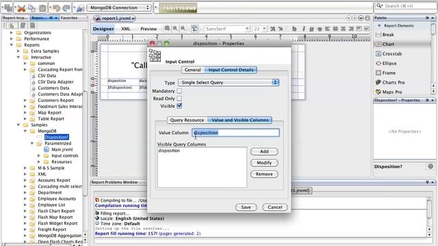 Parametrized Queries For MongoDB In Jaspersoft