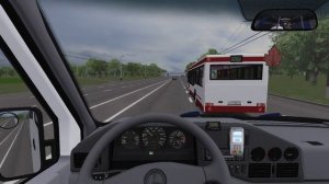 OMSI 2.Чугуев.На Mercedes-Benz Sprinter 312D по 170 маршруту.