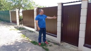 Забор "Модерн". Автоматические ворота. Калитка.