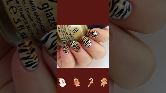 Тигровой маникюр 2022/Новогодний маникюр 2022. смотреть онлайн