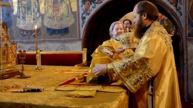 Божественная литургия в Новоспасском монастыре 25 июня 2017 года смотреть онлайн