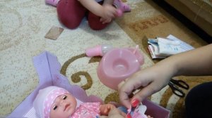 Распаковка пупса КАРАПУЗ с 3-ми функциями /Аналог куклы Бэби Борна  BABY BORN Unpuking