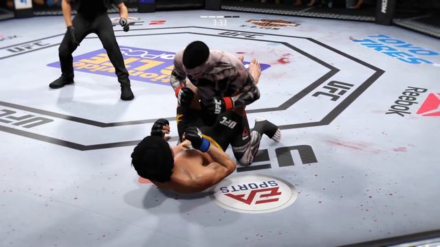Bruce Lee vs. White Zombie (EA Sports UFC 2) - CPU vs. CPU смотреть онлайн