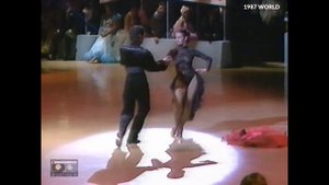 1987 Donnie Burns and Gaynor Fairweather Latin DEMO at The World Pro Ballroom Dance Championships