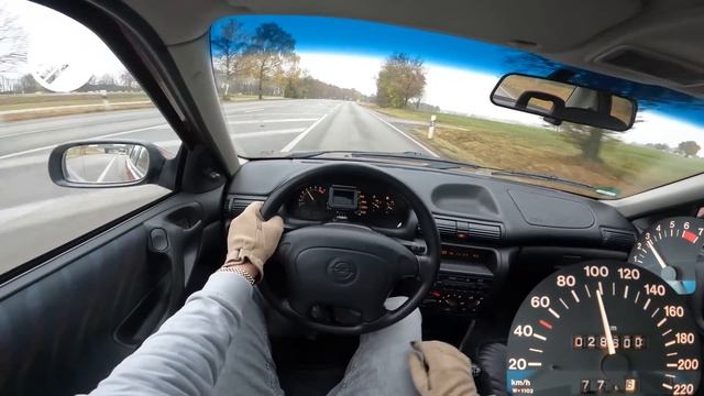 1996 OPEL ASTRA F 1.6i TOP SPEED DRIVE ON GERMAN AUTOBAHN ? смотреть онлайн