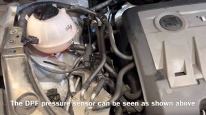 Seat Alhambra Diesel 2015 DPF Pressure Sensor Location