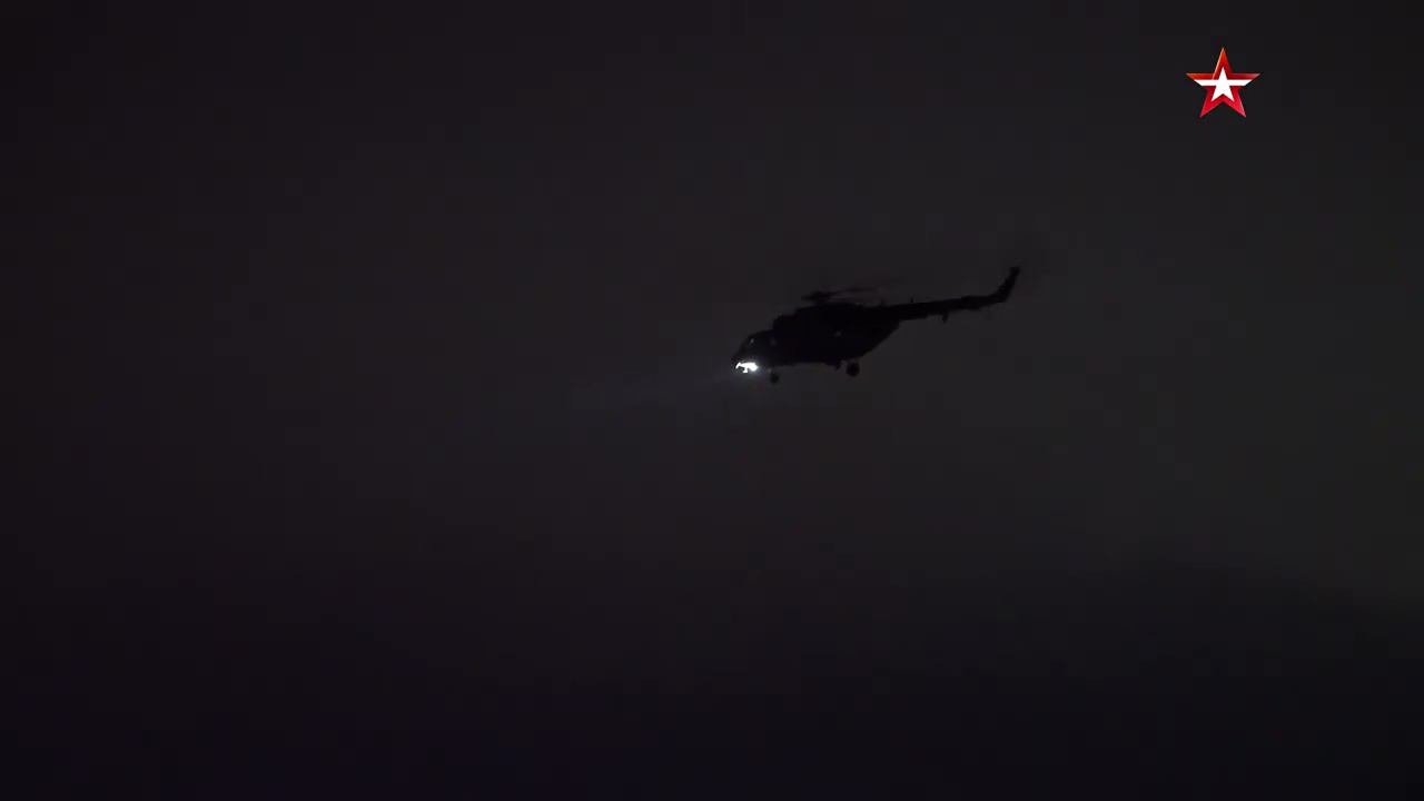 «Аллигаторы» в ночном небе: новые кадры боевого применения Ка-52 в ходе спецоперации на Украине