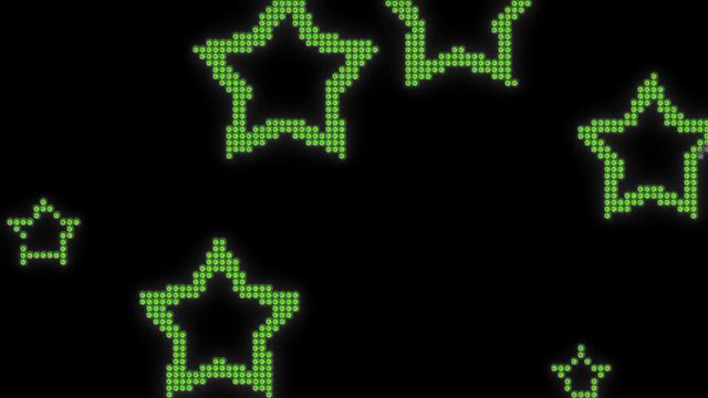 Зеленые летящие звезды фоновая заставка на экран 1час HD смотреть онлайн