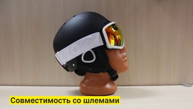 Горнолыжная маска VIZZO PHANTOM 1080p смотреть онлайн