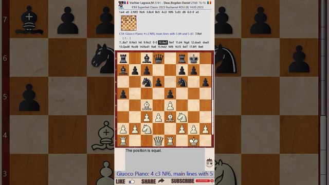 Superbet Chess Classic Romania 2023 - Round: 8 || Maxime Vachier Lagrave vs Bogdan-Daniel Deac