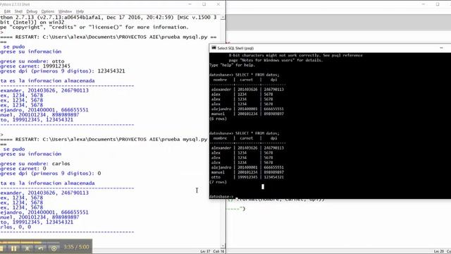 Configuración de Base de datos Python, Postgresql en Windows, MySQL Server en Ubuntu смотреть онлайн