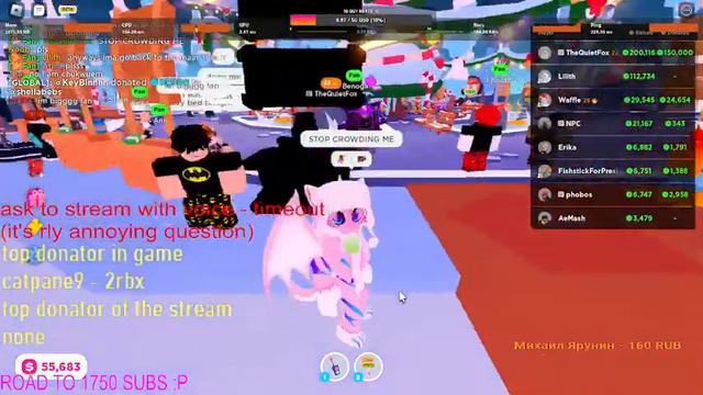 roblox pls donate (DONATING & RAISING :D) смотреть онлайн