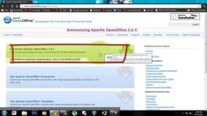 Como Descargar Open  Office OpenOffice.org's 3.4.1