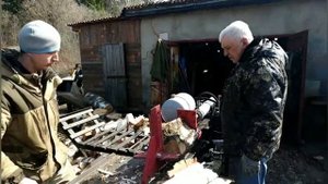 Гидравлический дровокол с ДВС 13л/с и редуктором