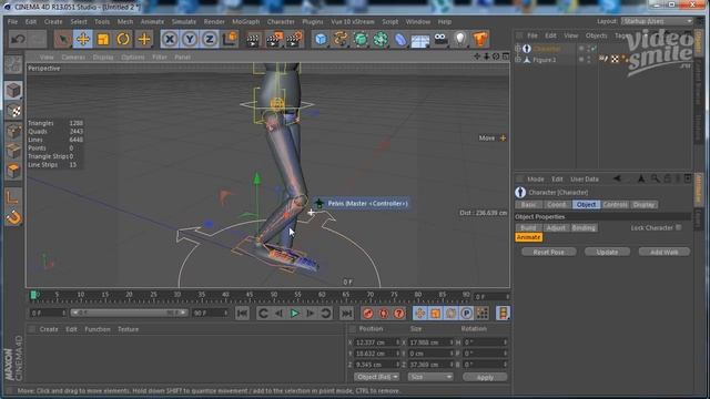 Риггинг персонажа в Cinema 4D