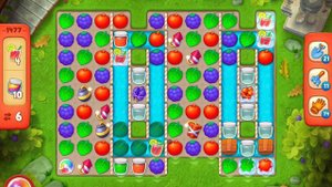 GardenScapes Level 1477 no boosters (14 moves)