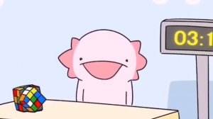 фыр фыр фыр плюх бам (Аксолотль и кубик Рубика)