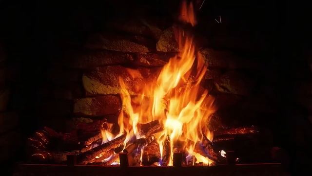 камин | звуки огня | горение дров | релаксация | медитация смотреть онлайн