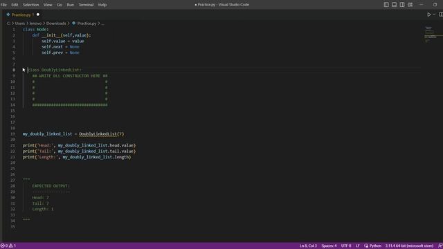 DLL: Constructor