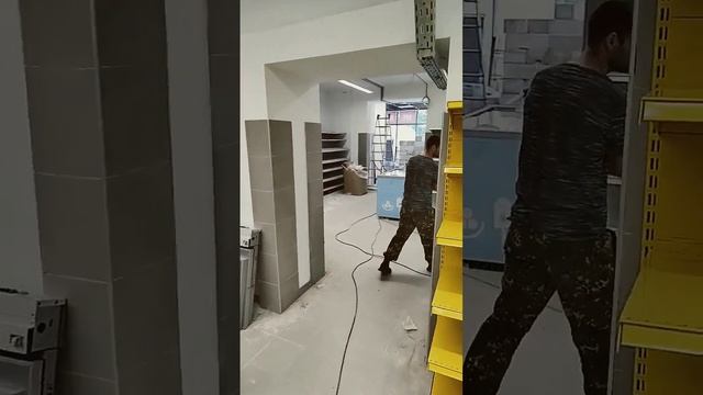 Ремонт магазина магнит #отделка #магазинмагнит #сантехника