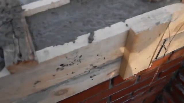 Веденей. Заливка армопояса и демонтаж опалубки.