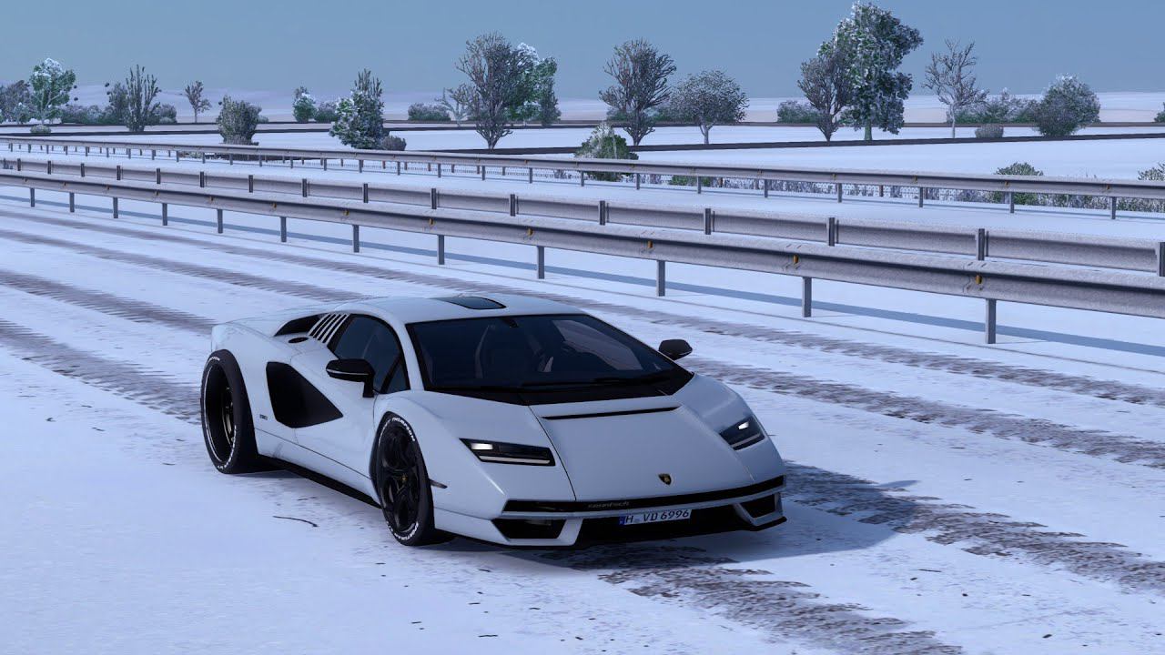 [ETS 2] Lamborghini Countach LPI 800-4 2022_Early Morning Passajerros Cruise смотреть онлайн