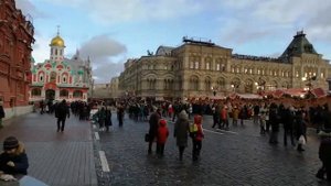 Красная площадь в дни зимних каникул, Москва, январь 2020г. 🎄