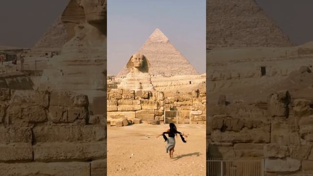 Running towards history #thisisegypt #sphinx #pyramids