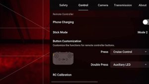 Mavic 3 Auxiliary Light Auto/On/Off Location