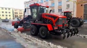 грейдер на базе Кировец К5(испытания)