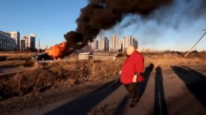 Стас Барецкий сжёг BMW